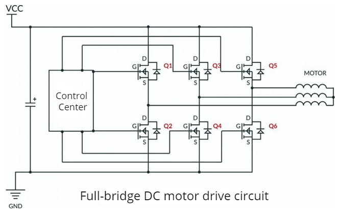 full bridge DC motor drive circuit