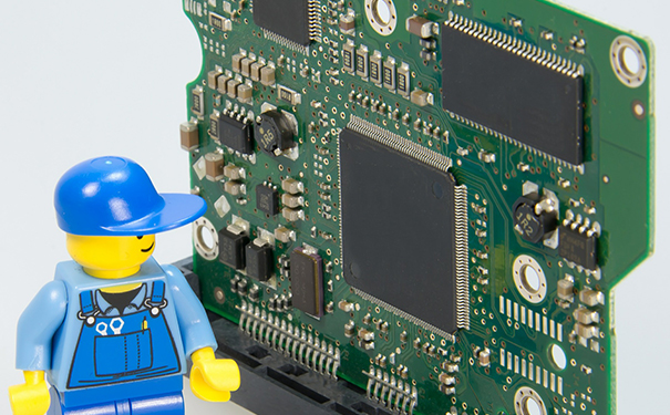 Printed circuit board with SMD components on