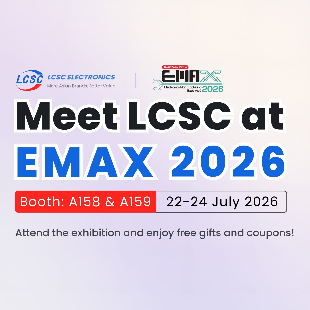 EMAX Malaysia 2026 | LCSC Electronics
